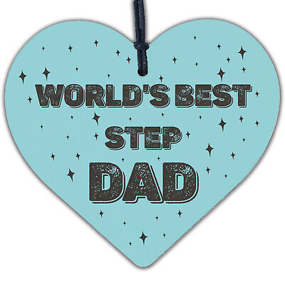 Step Dad Gifts Wooden Keyring Fathers Day Gift For Step Dad Birthday Gift