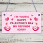 Valentines Day Plaque For Him Her FUNNY For Husband Wife Boyfriend Girlfriend