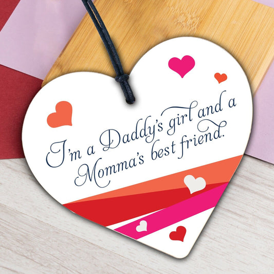 Dad Best Friend Fathers Day Wooden Heart Hanging Wall Sign Gift For Dad Daddy