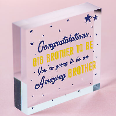 Big Brother To Be Gifts Wooden Heart Congratulations Pregnancy Announcement