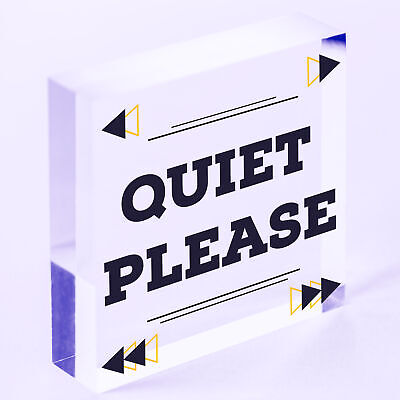 QUIET PLEASE Do Not Disturb Hanging Door Plaque Salon Treatment Bedroom Sign