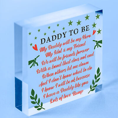 Best Daddy Gifts Heart Daddy To Be Birthday Cards Baby Shower Gifts From Bump