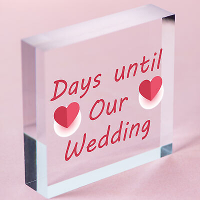 Wedding Countdown Chalkboard Hanging Decor Sign Novelty Engagement Gifts