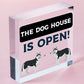 Funny Home Bar Sign DOG HOUSE Man Cave Garage Door Sign Alcohol Gift