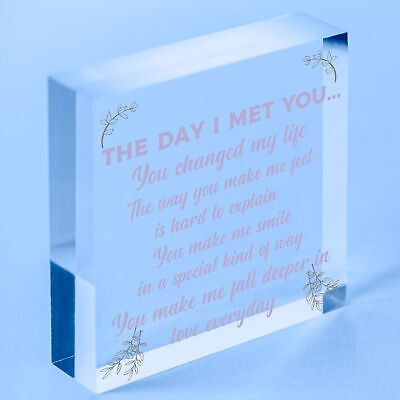 Anniversary Birthday Christmas Gift For Boyfriend Girlfriend Husband Wife Block