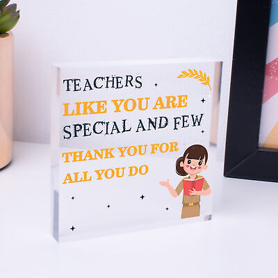 Teacher Gifts Engraved Wooden Plaque Thank You Gift For Teacher Leaving School