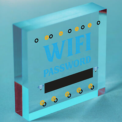 Wifi Password Chalkboard New Home Friend Gift Hanging Plaque House Warming Sign