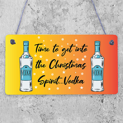 Bar Sign For Home Bar Plaque Vodka Gifts For Her Him Funny Vodka Gifts Xmas