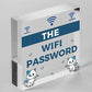 The Wifi Password Chalkboard Home Decor Gift Plaque Home Internet Sign FRIEND