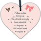 Memorial Hanging Heart Sign Bereavement Remembrance Poem Mum Dad Love Gift