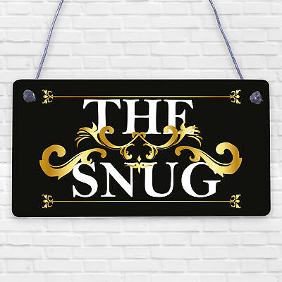 The Snug Sign New Home Gift Summerhouse Sign Hanging Door Sign Gift For Family