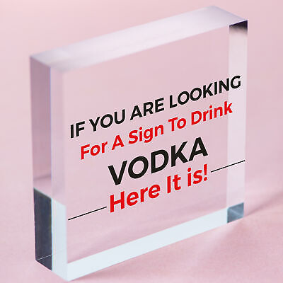 Funny Vodka Sign For Home Bar Novelty Bar Decor Sign Alcohol Gift For Friend