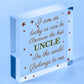 UNCLE BROTHER DAD Novelty Acrylic Block Birthday Christmas Gift For Uncle