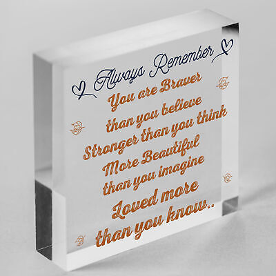 Stronger Inspirational Hanging Plaque Friendship Quote Gifts Butterfly Love Sign