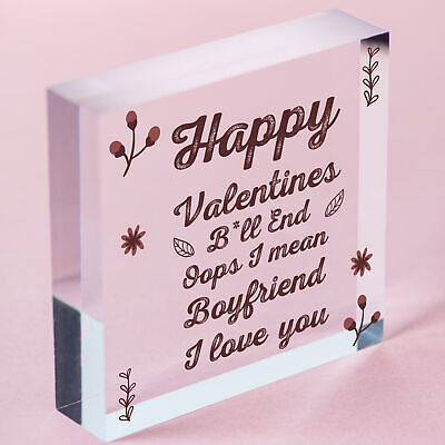 Novelty Funny Rude Valentines Cards For Boyfriend Heart Gift For Him Love Signs