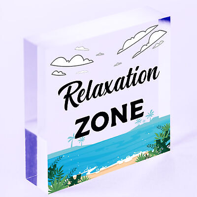 Relaxation Zone Hot Tub Man Cave Bathroom Garden Plaque Hanging Shed Sign