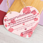 Congratulations Heart New Born Hanging Sign Gift Novelty Christening