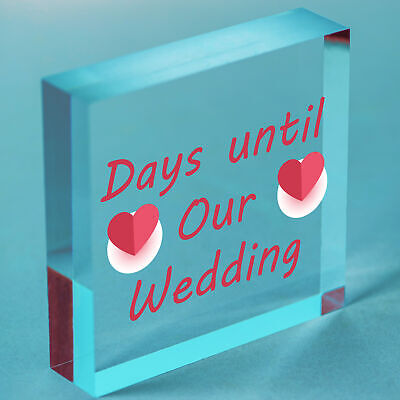 Wedding Countdown Chalkboard Hanging Decor Sign Novelty Engagement Gifts