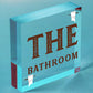 Bathroom Accessories Plaques Sign Novelty Home Decor Grey / Beige Toilet Gifts