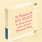 Big Heart Little Minds THANK YOU Teacher Mentor Tutor Nursery Child Gift Plaque