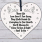 You'll Always Be Next To Me Wooden Hanging Heart Plaque Memorial Love Gift Sign