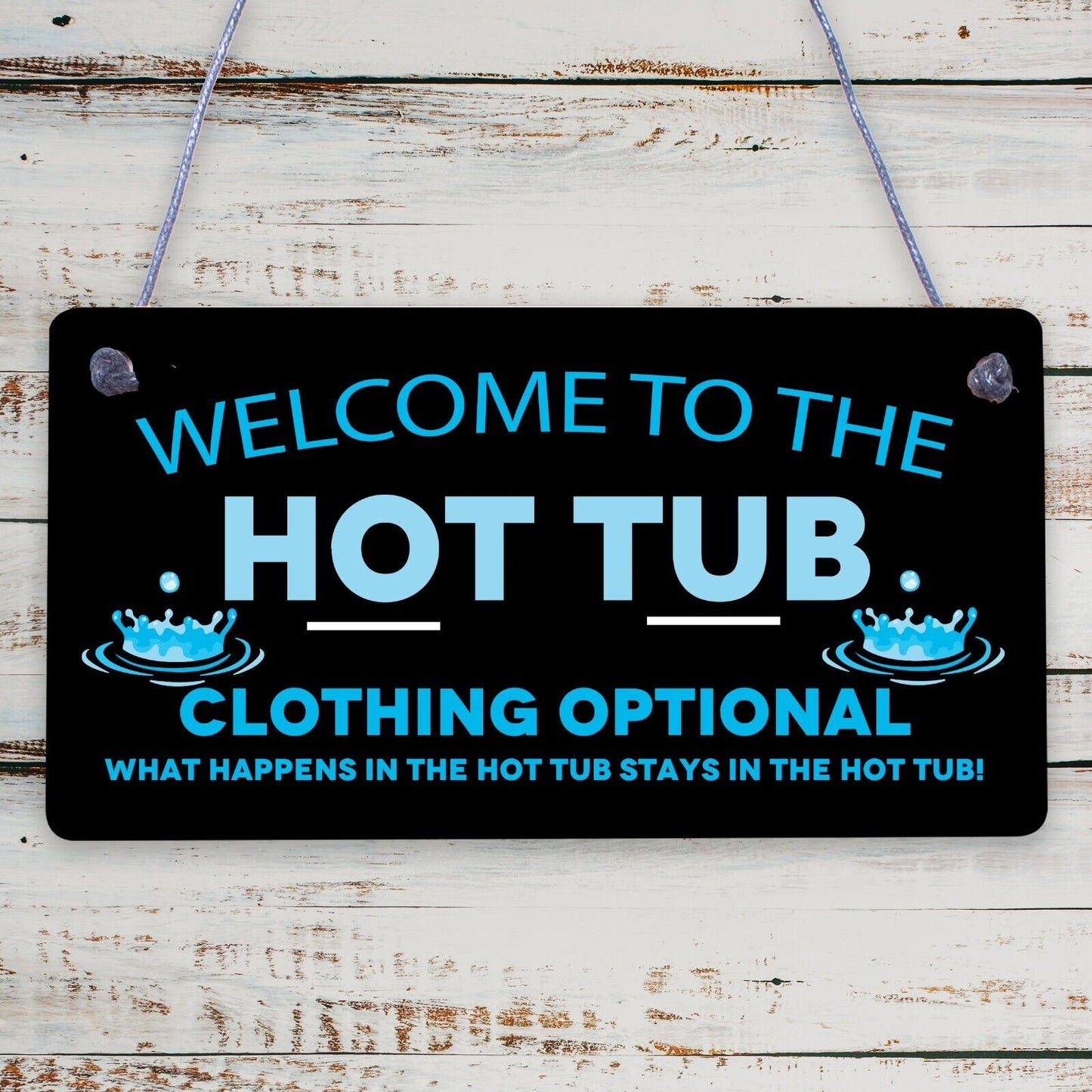 Hot Tub Wooden Sign Hot Tub Signs & Plaques Shed Sign Summer House