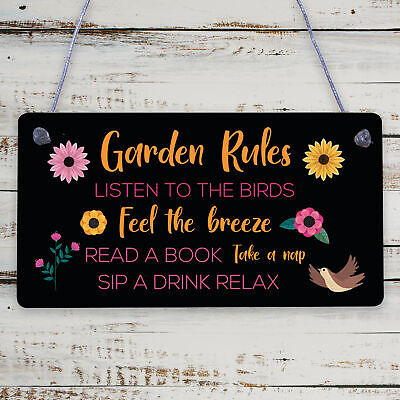 Garden Plaque Hanging Summer House Garden Shed Gifts For Mum Nan Nanny