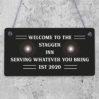 STAGGER INN Sign Welcome Sign Home Bar Pub Plaque Home Decor Alcohol Gift