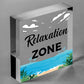 Relaxation Zone Hot Tub Man Cave Bathroom Garden Plaque Hanging Shed Sign