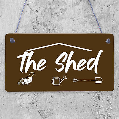 The Shed Signs And Plaques Greenhouse Garden Sign Grandad Mum Nan Birthday Gift