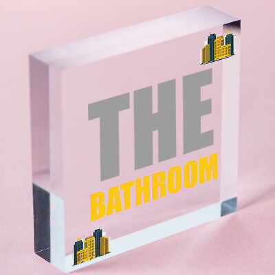 THE BATHROOM Sign Nautical Theme Toilet Loo Bathroom Sign Beach Theme