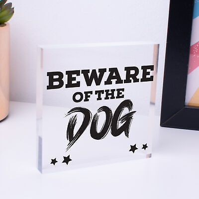 Beware Of The Dogs Novelty Wooden Hanging Shabby Chic Plaque Dog Owner Sign Gift