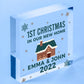 1st Christmas In New Home Bauble Acrylic Block 1st Christmas Xmas Decor