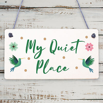 Quiet Place Garden Sign Shed SummerHouse Plaque MUM NAN Women Gifts For Her