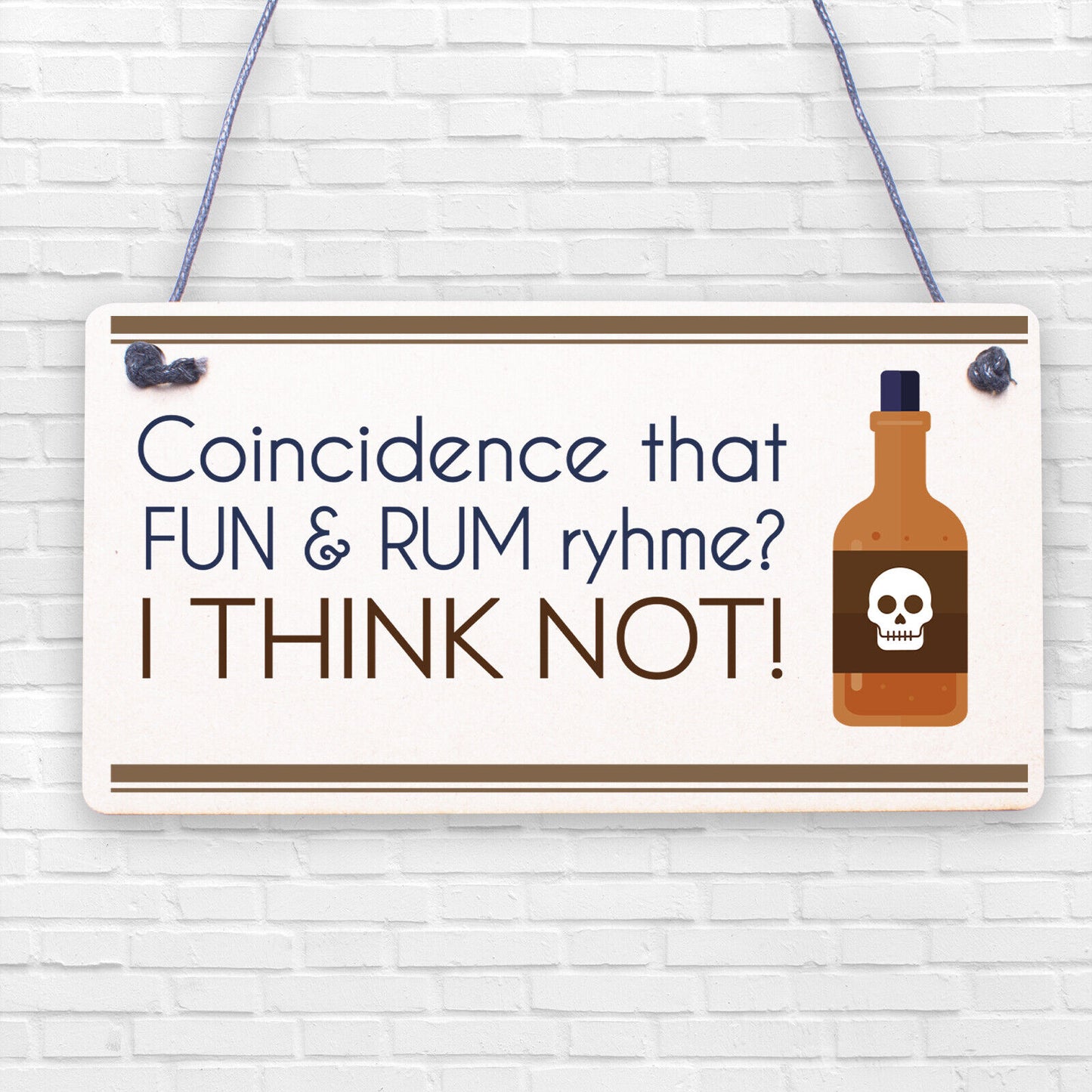 Havin Rum Funny Alcohol Man Cave Home Bar Pub Hanging Plaque Friend Gift Sign