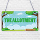 The Allotment Garden Sign Outdoor Shed Plaque Dad Grandad Grandma Birthday Gift