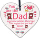 Dad Daddy Grandad Gift Wooden Heart Sign Birthday Gift For Dad Fathers Day Gifts