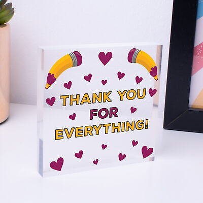 Teacher Thank You Gifts End Of Term Leaving Gift Gift Teaching Assistant Tutor