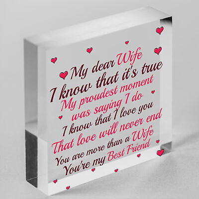 Anniversary Card Wife Gifts For Him 1st 2nd 3rd 4th Wedding Anniversary Idea