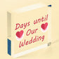 Wedding Countdown Chalkboard Hanging Decor Sign Novelty Engagement Gifts