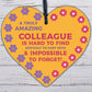 Colleague Leaving Job Gifts Co-Worker Novelty Wooden Heart Sign Gift For Friend