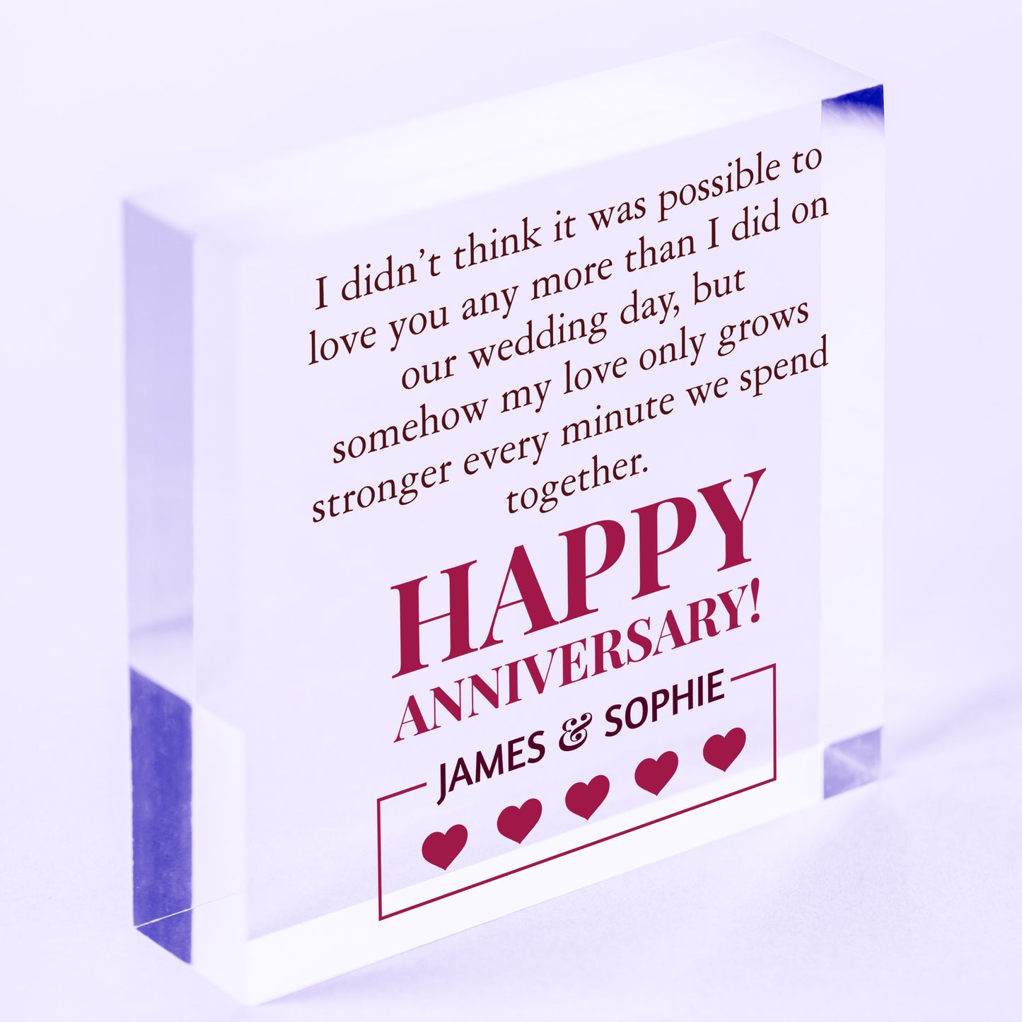 Personalised I Love You Anniversary Gifts Him Boyfriend Husband Men Girlfriend