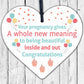 Pregnancy Congratulations Mum Dad To Be New Baby Shower Gift Wood Heart Plaque