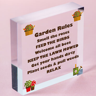 Garden Sign Outdoor Novelty Plaque SummerHouse Sign Garden Shed Friendship Gift