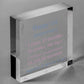 Anniversary 1st 2nd 3rd 4th 5th 10th 20th Gift Boyfriend Mirrored Acrylic Block