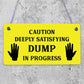 Funny Toilet Bathroom Warning Sign Novelty Bathroom Decor Accessories Gifts