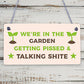 Garden Plaque Garden Bar Sign Shed Summerhouse Friendship Funny Alcohol Gift