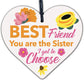 Best Friend Gift Novelty Wood Heart Birthday Christmas Gift For Sister Keepsake