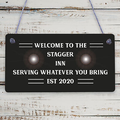 STAGGER INN Sign Welcome Sign Home Bar Pub Plaque Home Decor Alcohol Gift