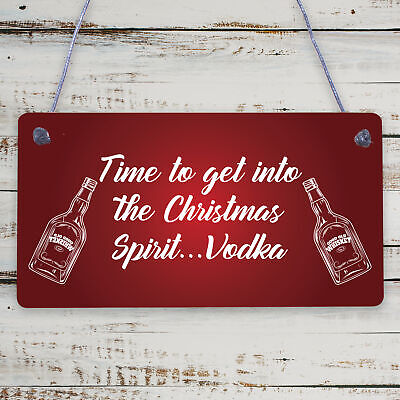 Bar Sign For Home Bar Plaque Vodka Gifts For Her Him Funny Vodka Gifts Xmas